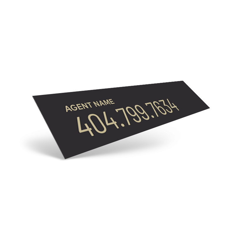 Custom Vinyl Decal for Century 21 Real Estate: 3.75"x17" / 6"x24"