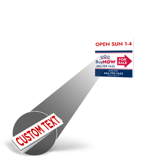 Custom 4"x18" or 4"x24" Two-Sided Printed Coroplast Rider for Southern Classic Realty