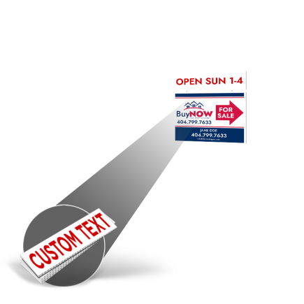 Custom 4"x18" or 4"x24" Two-Sided Printed Coroplast Rider for Southern Classic Realty