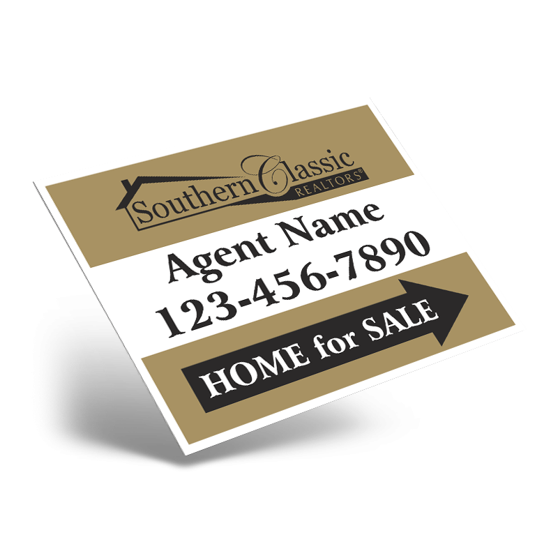 24"x18" Styrene Panel for Metal A-Frame, Sold Individually, Southern Classic Realty