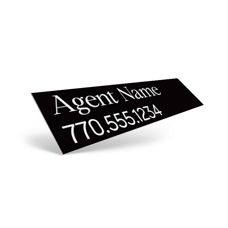 2-Sided 3.75"x17" & 6"x24" Vinyl Decal for Compass