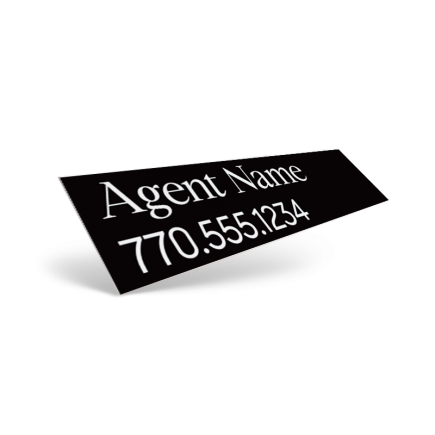 2-Sided 3.75"x17" & 6"x24" Vinyl Decal for Compass