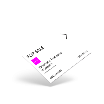 18"X12" Custom Coroplast Sign for Compass, Double-Sided