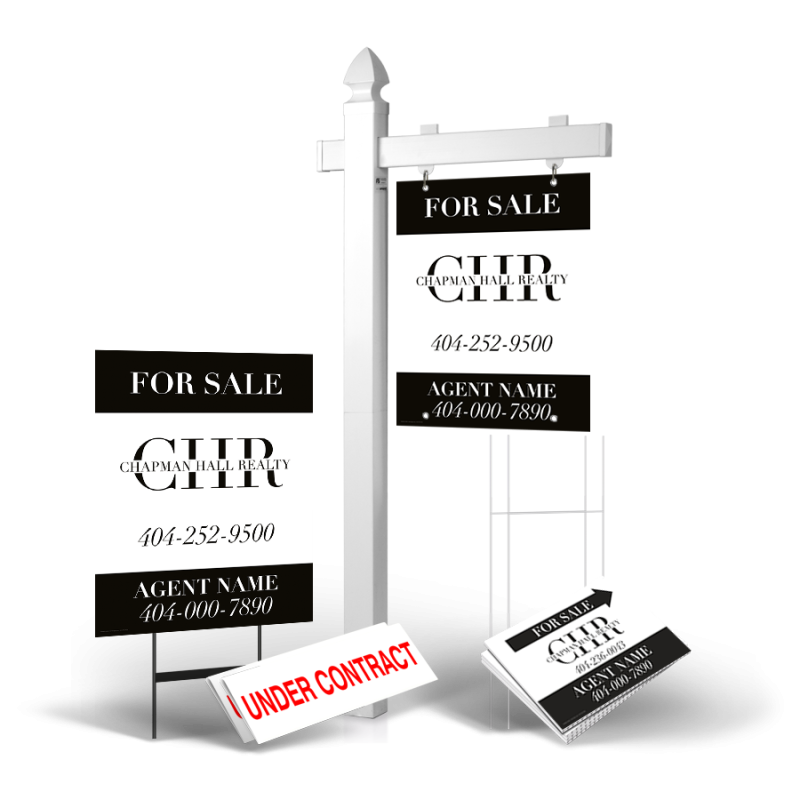 Grand SlamPackage: 6'Post,24"x30"2-Sided Panel & Sign,4 Directionals,4 Stakes,2 Clip Ons Grand SlamPackage: 6'Post,24"x30"2-Sided Panel & Sign,4 Directionals,4 Stakes,2 Clip Ons