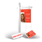 "Homerun Package: 6' Arm Post, 24x30 Styrene Panel, 4 Coroplast Signs, 4 Stands, 2 Clip-Ons for Christian Saunders Real Estate"