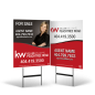 24"x30" Two-Sided Styrene Yard Sign: Standard & Reflective on Black Stand for Keller Willams Peachtree Road 24"x30" Two-Sided Styrene Yard Sign: Standard & Reflective on Black Stand for Keller Willams Peachtree Road