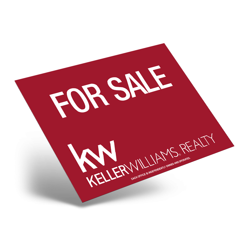 24"X18" STYRENE ONE SIDED PRINTED PANEL TO FIT 24"X18" METAL AFRAME SOLD INDIVIDUALLY for Keller Willams Peachtree Road