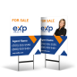 24"x30" Two-Sided Styrene Yard Sign on Stand, Reflective Option for EXP Realty