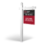 Keller Williams: 5' Rookie Easy Arm Post with 24"x30" Two-Sided Panels in Styrene & Aluminum, Reflective Options Keller Williams: 5' Rookie Easy Arm Post with 24"x30" Two-Sided Panels in Styrene & Aluminum, Reflective Options