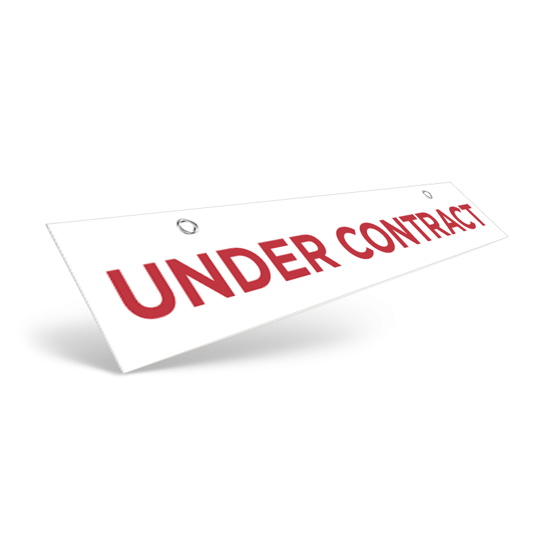 "18" & 24" Two-Sided Hanging Rider, Styrene/Aluminum, Reflective Options, Grommets, REMAX"