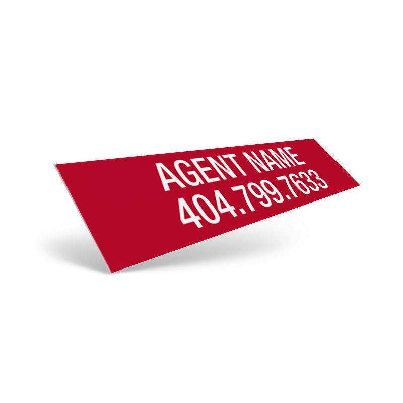 3.75"X17" / 6"X24" CUSTOM VINYL DECAL FOR KELLER WILLIAMS REALTY