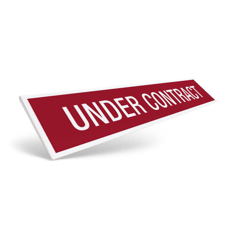 18" / 24" CUSTOM STYRENE CLIP ON SIGN RIDER FOR KELLER WILLIAMS REALTY