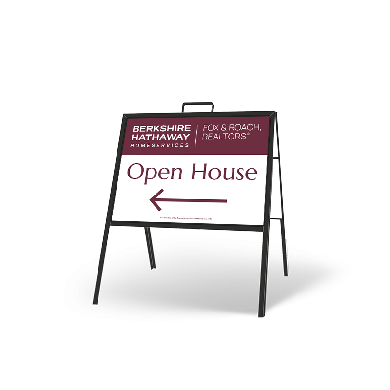 BHHS FOX & ROACH "A" Frame Sign, 24x18 Inches, Including Inserts