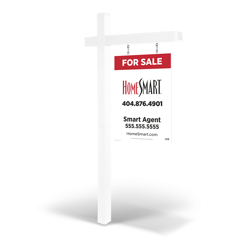 2'x3' Custom Two-Sided Wooden Panels with Painted Arm Post, Install & Storage for HomeSmart 2'x3' Custom Two-Sided Wooden Panels with Painted Arm Post, Install & Storage for HomeSmart