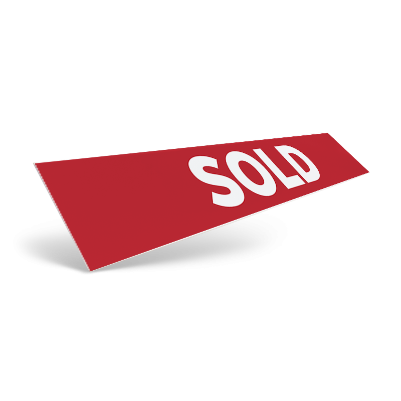 18" & 24" Two-Sided Slide-In Riders: Styrene & Aluminum, Reflective Options for HomeSmart