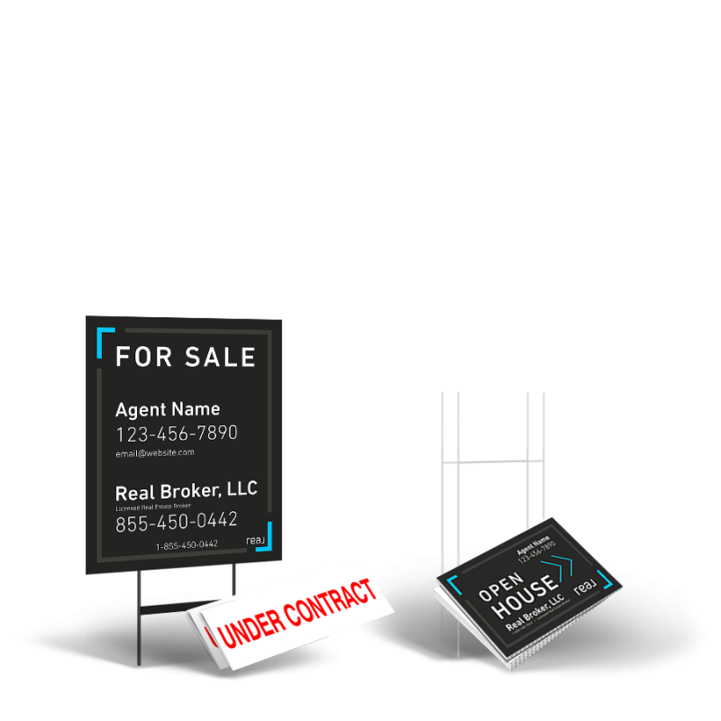 Real Brokers Starter Signage Pack Launch Your Listings Real Brokers Starter Signage Pack Launch Your Listings
