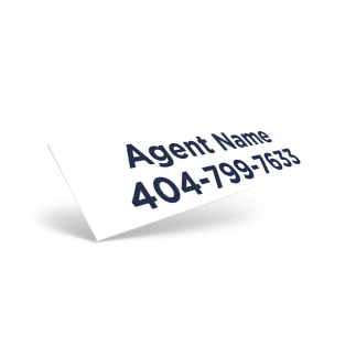 3.75"X17"/6"X24" CUSTOM VINYL DECAL for Trend atlanta realty