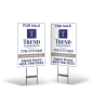 18"X28"2-SIDED STYRENE YARD SIGN:STANDARD&REFLECTIVE,BLACK STAND for Trend atlanta realty