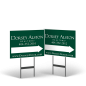 DORSEY ALSTON REALTORS 18 X 14 STYRENE YARD SIGN W/ BLACK STAND