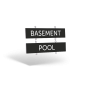 24""x6"" Two-Sided Wooden Rider with Eye Screws: Standard & Reflective Options for REALTY ONE TERMINUS 24""x6"" Two-Sided Wooden Rider with Eye Screws: Standard & Reflective Options for REALTY ONE TERMINUS