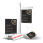 Grand Slam Pkg: 1 6' Arm Post,24x30 Panel&Yard Sign, 4Coroplast, 4Stakes, 2Clip-Ons
