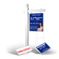 Homerun Pkg:6'Easy Arm Post,24"x30"Styrene Panel,4Coroplast Directionals,4Step Stake Stands for Maximum One