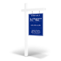 2'X3' Custom Wooden 2-Sided Hanging Panel  in Reflective or Non Reflective with Wooden Arm Post & Installation for Maximum One