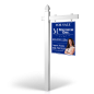 6' Easy Arm Post with 24"x30" Two-Sided Hanging Panels: Styrene, Aluminum, & Reflective Options for Maximum One 6' Easy Arm Post with 24"x30" Two-Sided Hanging Panels: Styrene, Aluminum, & Reflective Options for Maximum One