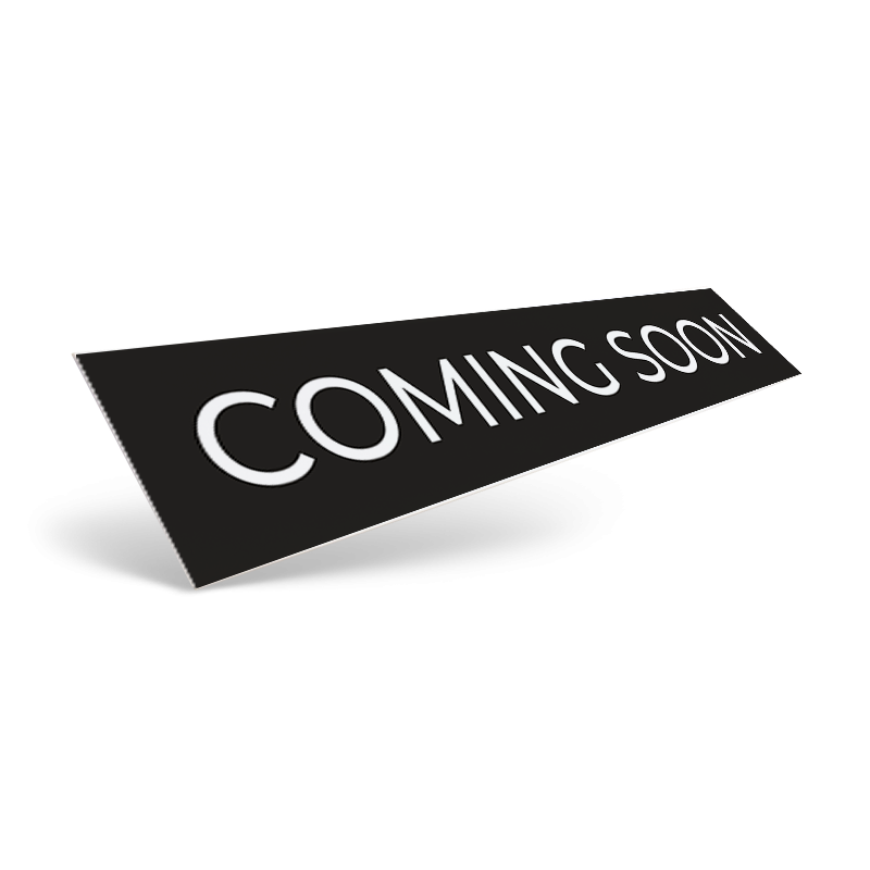 18" & 24" Two Sided Slide-In Rider in Styrene or Aluminum, Reflective / Non Reflective for Crown Realty