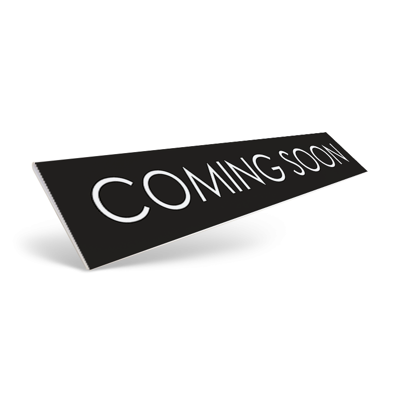 18" & 24" CUSTOM STYRENE CLIP ON SIGN RIDER for Crown Realty