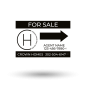 18"X12" TWO SIDED CUSTOM PRINTED COROPLAST SIGN PANEL for Crown Realty 18"X12" TWO SIDED CUSTOM PRINTED COROPLAST SIGN PANEL for Crown Realty