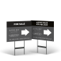 Ansley Real Estate 18x14 Yard Sign, Double-Sided, on Black Powder-Coated Stand Ansley Real Estate 18x14 Yard Sign, Double-Sided, on Black Powder-Coated Stand