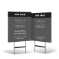 Ansley Real Estate 24x30 Yard Sign, Double-Sided, on Black Powder-Coated Stand Ansley Real Estate 24x30 Yard Sign, Double-Sided, on Black Powder-Coated Stand