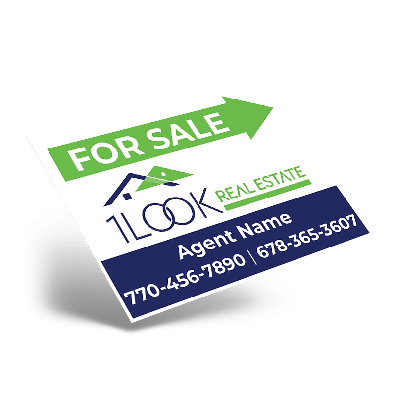 24"x18" One-Sided Styrene Panel for 24"x18" Metal A-Frame, Sold Individually for 1 look real estate