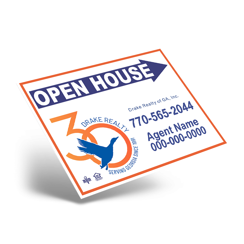 24"X18" STYRENE ONE SIDED PRINTED PANEL TO FIT 24"X18" METAL AFRAME SOLD INDIVIDUALLY for DRAKE REALTY
