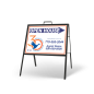 24"X18"FOLDING"A"FRAME W/TWO 24"X18" STYRENE CUSTOM PRINTED INSERTS for DRAKE REALTY 24"X18"FOLDING"A"FRAME W/TWO 24"X18" STYRENE CUSTOM PRINTED INSERTS for DRAKE REALTY