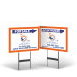 18"x14" Two-Sided Styrene/Reflective Yard Sign on Black Powder-Coated Stand for DRAKE REALTY 18"x14" Two-Sided Styrene/Reflective Yard Sign on Black Powder-Coated Stand for DRAKE REALTY