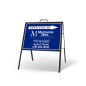 24" X 18" FOLDING "A" FRAME W/ TWO 24"X18" STYRENE CUSTOM PRINTED INSERTS for Maximum One 24" X 18" FOLDING "A" FRAME W/ TWO 24"X18" STYRENE CUSTOM PRINTED INSERTS for Maximum One