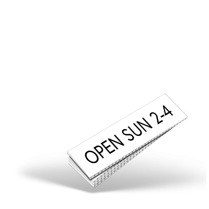 CUSTOM 4"X18" OR 4"X24" TWO SIDED PRINTED COROPLAST RIDER for Indigo Road Realty