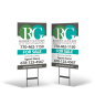 Robert Goolsby Real Estate 18"X28" 2-Sided Yard Sign with Stand, STYRENE or Reflective