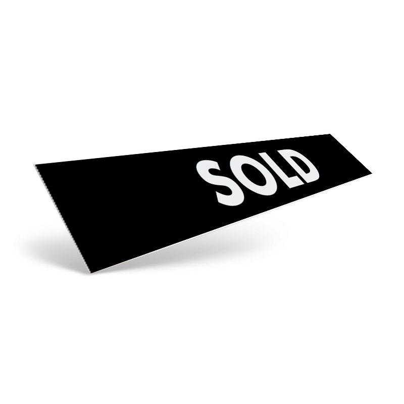 18" & 24" Two Sided Slide-In Rider in Styrene or Aluminum, Reflective / Non Reflective For Fathom Realty