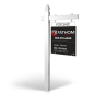 Fathom Realty: 5' Rookie Easy Arm Post with 24"x30" Two-Sided Panels in Styrene & Aluminum, Reflective Options