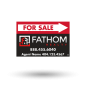 18"X12" TWO SIDED CUSTOM PRINTED COROPLAST SIGN PANEL for Fathom Realty 18"X12" TWO SIDED CUSTOM PRINTED COROPLAST SIGN PANEL for Fathom Realty