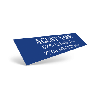 Custom Vinyl Decal -  Two sizes Available for First United Realty