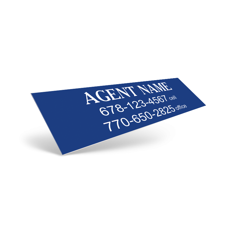 Custom Vinyl Decal -  Two sizes Available for First United Realty