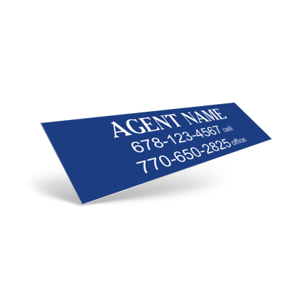 Custom Vinyl Decal -  Two sizes Available for First United Realty