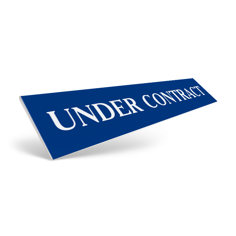 18" / 24" CUSTOM STYRENE CLIP ON SIGN RIDER for First United Realty