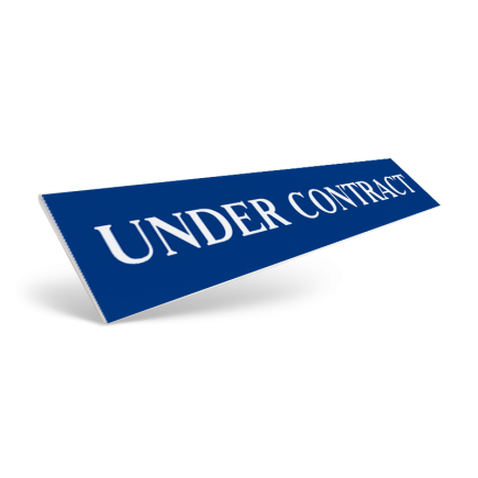 18" / 24" CUSTOM STYRENE CLIP ON SIGN RIDER for First United Realty
