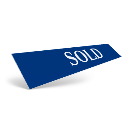 18" & 24" Two Sided Slide-In Rider in Styrene or Aluminum, Reflective / Non Reflective for First United Realty