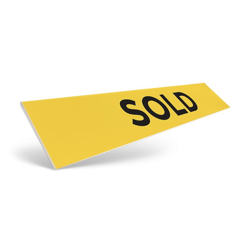 18" & 24" CUSTOM STYRENE CLIP ON SIGN RIDER For Keller Knapp